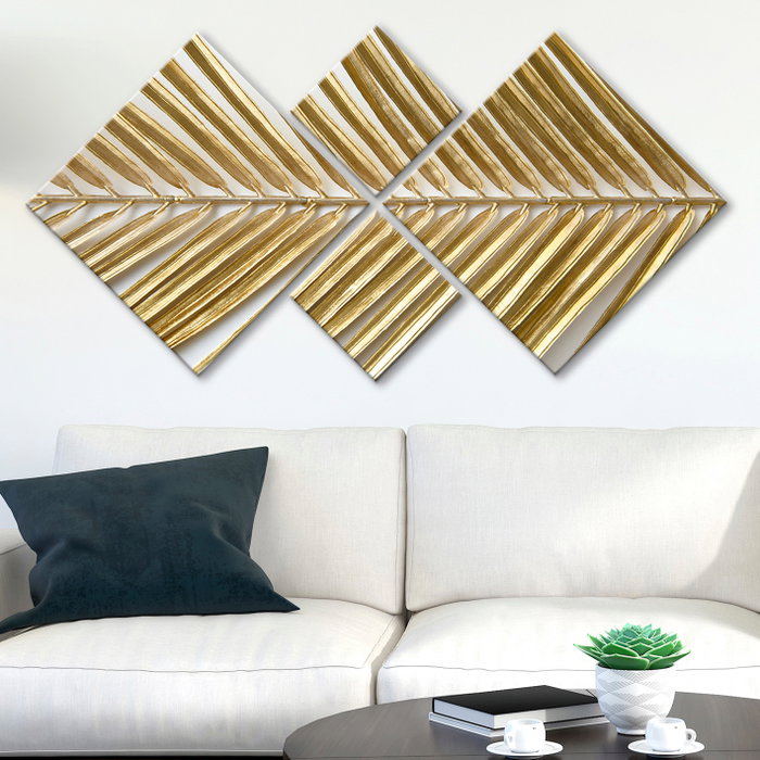 Wallity Cuadro decorativo de MDF Multicolor (4 Piezas) Wallity Cuadro decorativo de MDF Multicolor (4 Piezas)